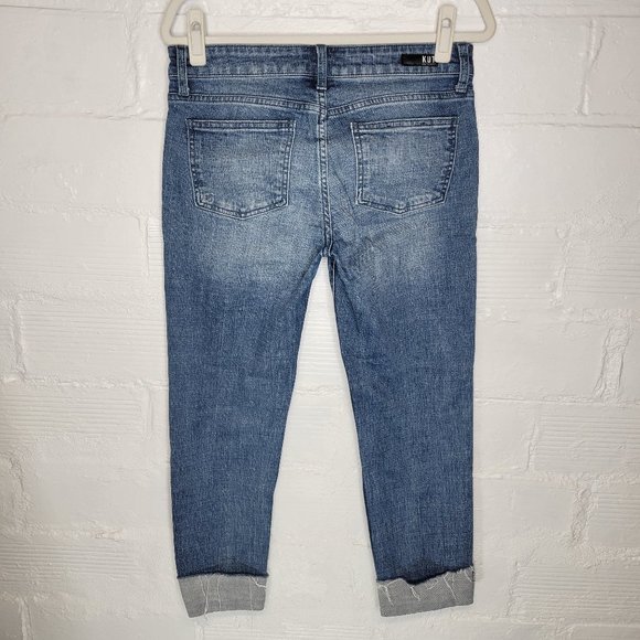 Kut From The Kloth Women's Size 4 Jeans Catherine Boyfriend Cuffed - Picture 2 of 9